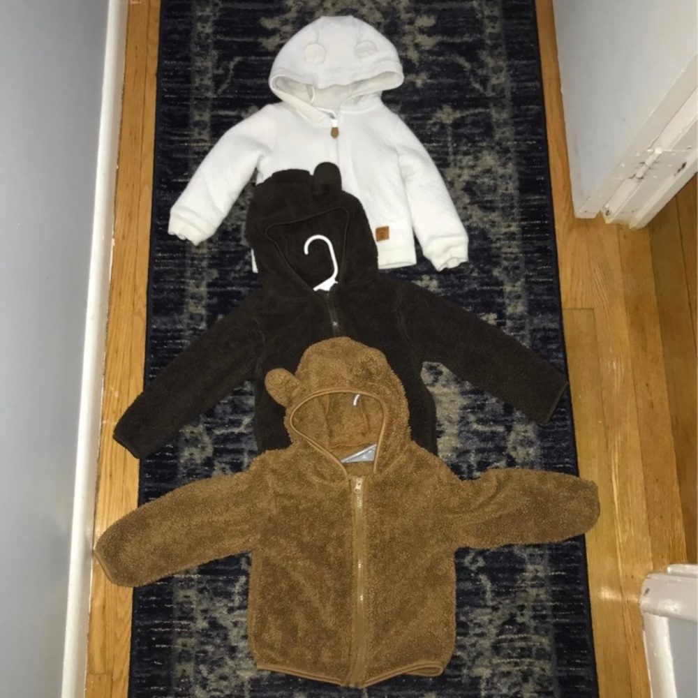 (3) total kids zip ups
